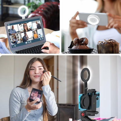 Portable Magnetic Cell Phone Fill Light - White