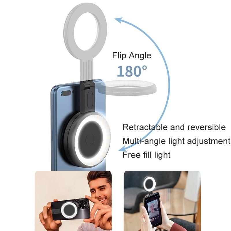 Portable Magnetic Cell Phone Fill Light - White