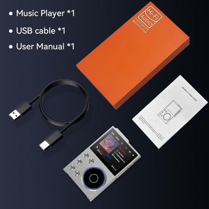 2.4 Inch Hifi Bluetooth Music Player Dsd256 Mastering Sound Quality 16Gb+16Gb Memory - Gray - 16Gb