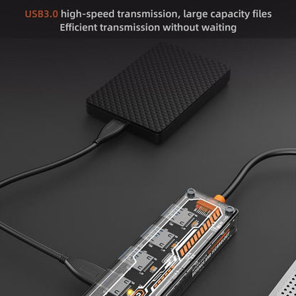 5-In-1 Usb Type-C Docking Station With 4 Usb3.0 Ports Grey