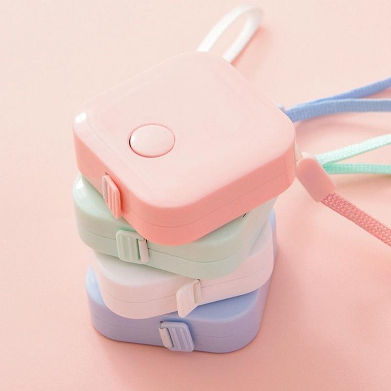 Compact Leather Measuring Tape - 1.5m Mini Cute Portable