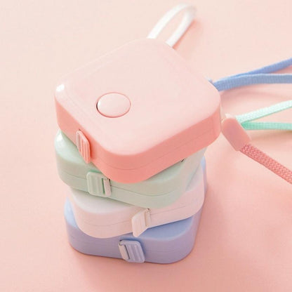 Compact Leather Measuring Tape - 1.5m Mini Cute Portable