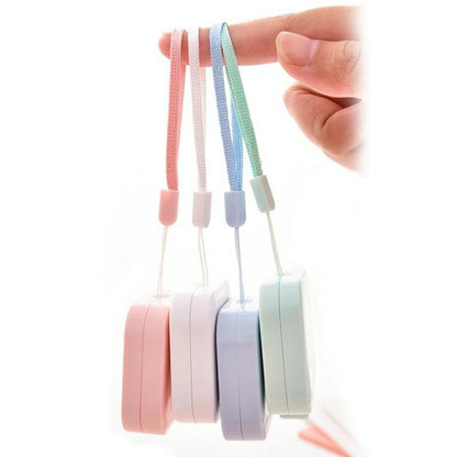 Compact Leather Measuring Tape - 1.5m Mini Cute Portable