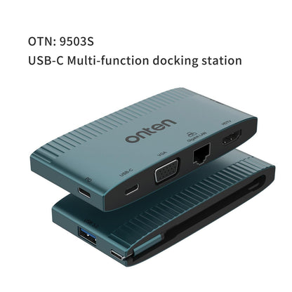 6-In-1 Usb-C Docking Station With Hdtv Vga Gigabit Data Pd 3.0 Usb 3.0
