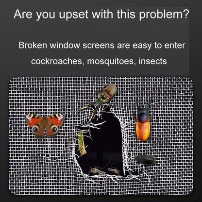 Anti-mosquito Window Screen Curtain - Repair Subsidy - Gray