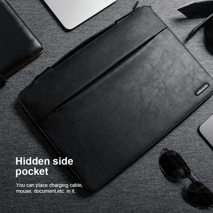 14 Inch Multifunctional Laptop Storage Bag with Holder - Black