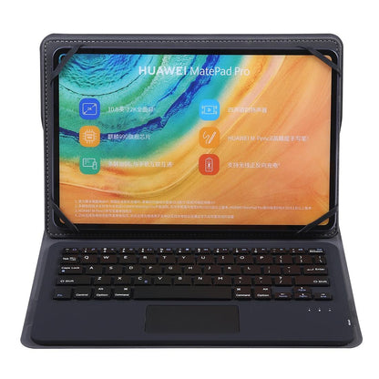 Universal 9-10 Inch Tablet Keyboard Case With Detachable Bluetooth Touch Stand - Black