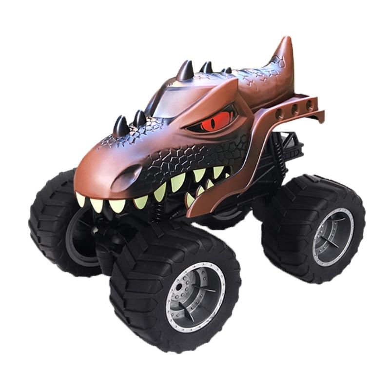 Remote Control Dinosaur Climbing Truck - 2.4g Monster - Green