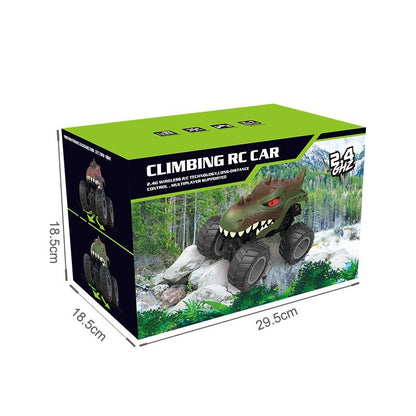 Remote Control Dinosaur Climbing Truck - 2.4g Monster - Green