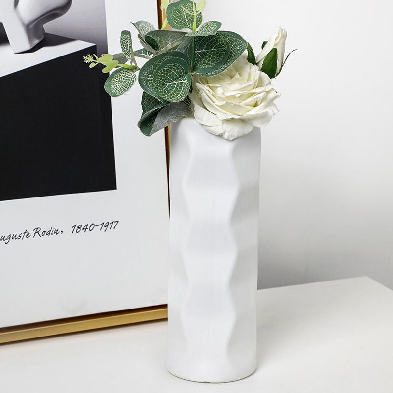 Wave Drop-proof Imitation Porcelain Vase - Simple Home Decor - Green