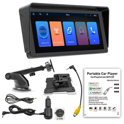 10.26 Inch Car Mp5 Player With Carplay / Android Auto - Black