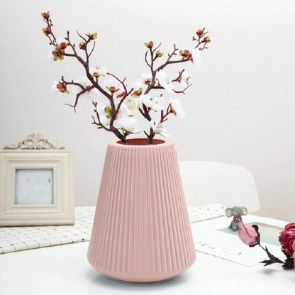 Decorative Wet and Dry Flower Vases for Creative Home Furnishings - Blue