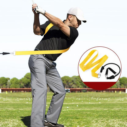 Golf Swing Training Belt for Improved Fitness and Technique - Red