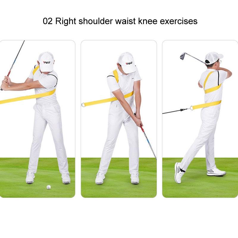 Golf Swing Training Belt for Improved Fitness and Technique - Red