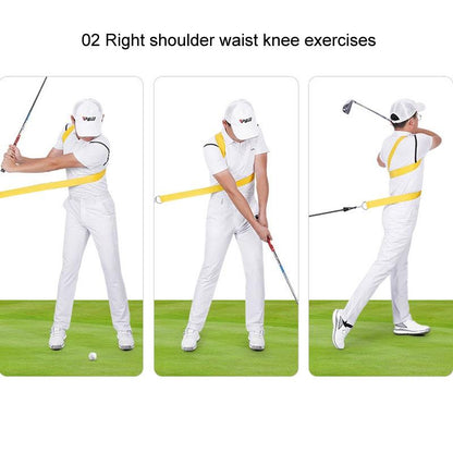 Golf Swing Training Belt for Improved Fitness and Technique - Red