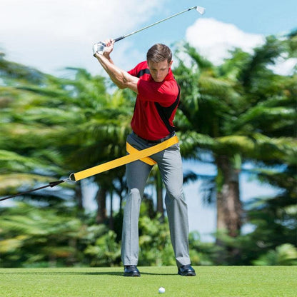 Golf Swing Training Belt for Improved Fitness and Technique - Red
