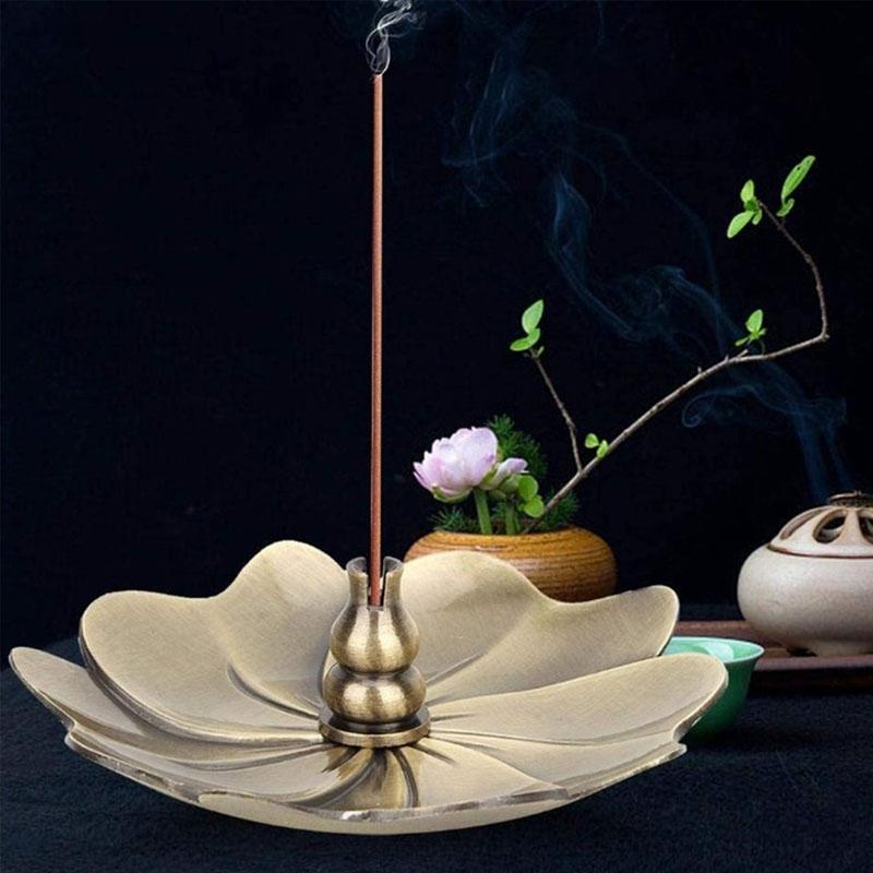 Vintage Alloy Incense Burner - Creative Sandalwood Furnace for Bedroom - Bronze