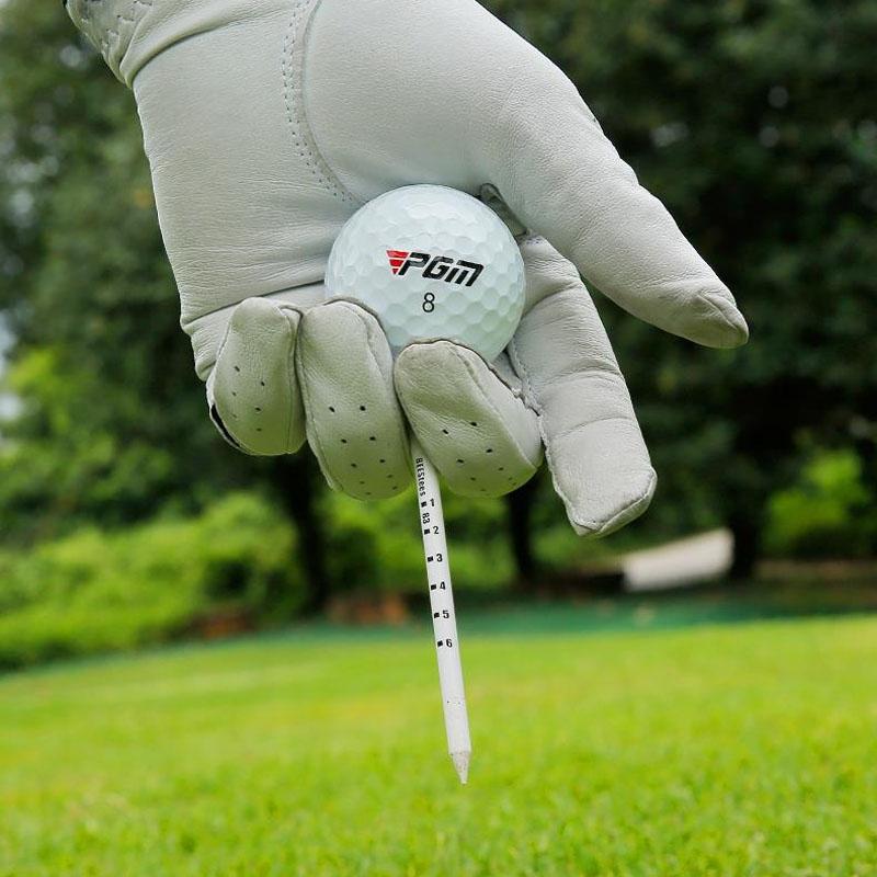 Adjustable Golf Tee Set - 30 Pieces Wooden Height Limit Spike Depth Marker - 53Mm