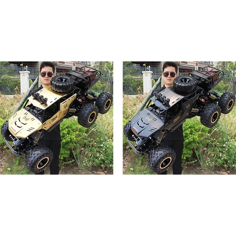 4wd Oversized Alloy Six Wheel Vehicle Rc Car - Black
