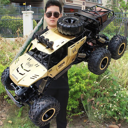4wd Oversized Alloy Six Wheel Vehicle Rc Car - Black