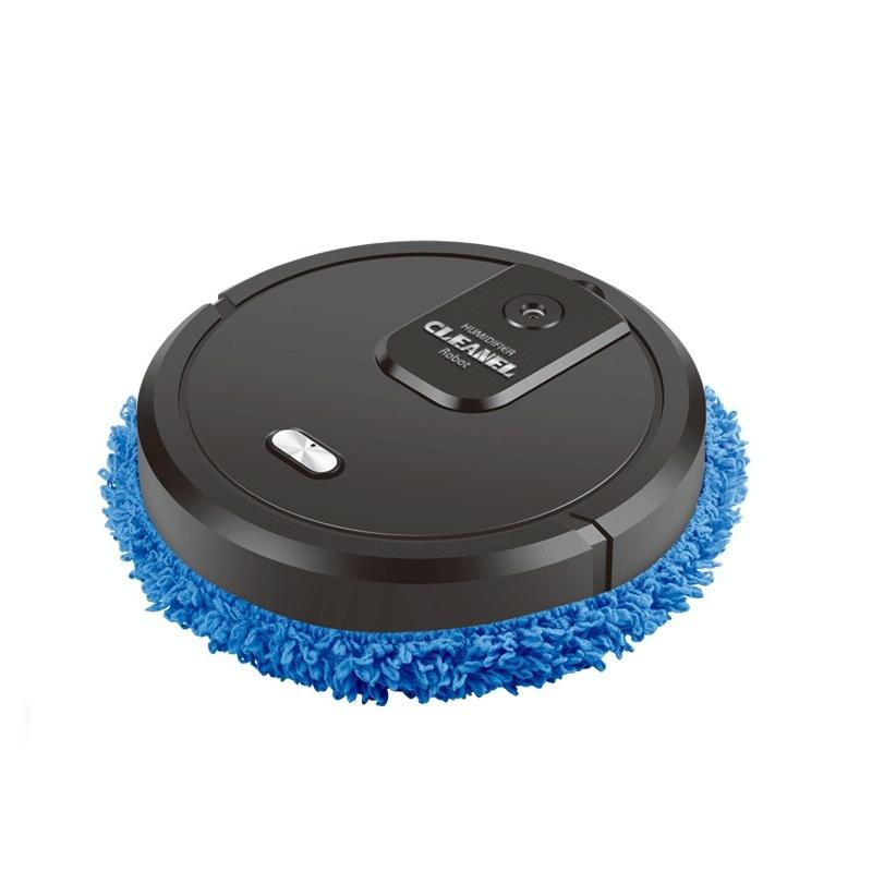 Smart Mopping Robot with Humidifier & Aroma Diffuser - Black