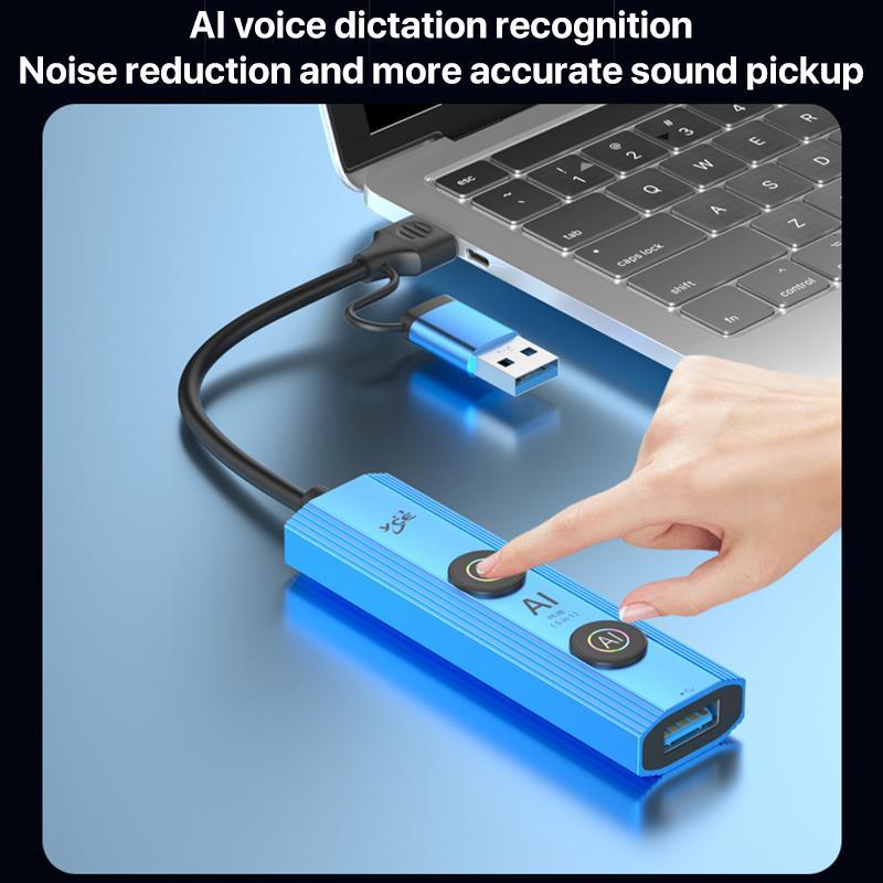 5-In-1 Usb3.0 / Type-C Hub Adapter Dock Blue