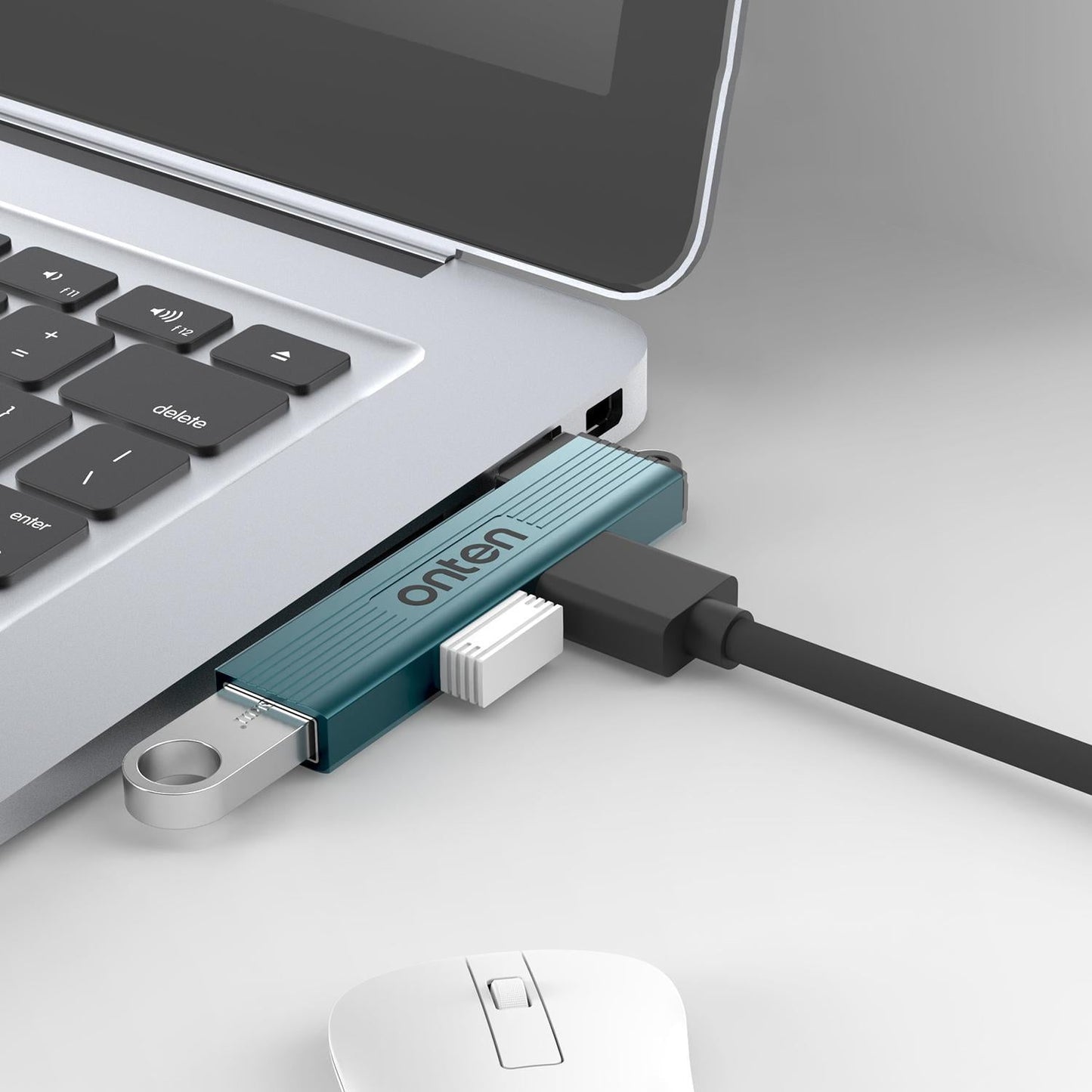3-In-1 Usb 3.0 Hub Pine Green
