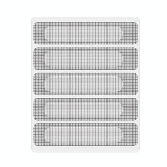 5-piece Self-adhesive Mosquito Stickers for Screen Windows with Drain Holes - Gray