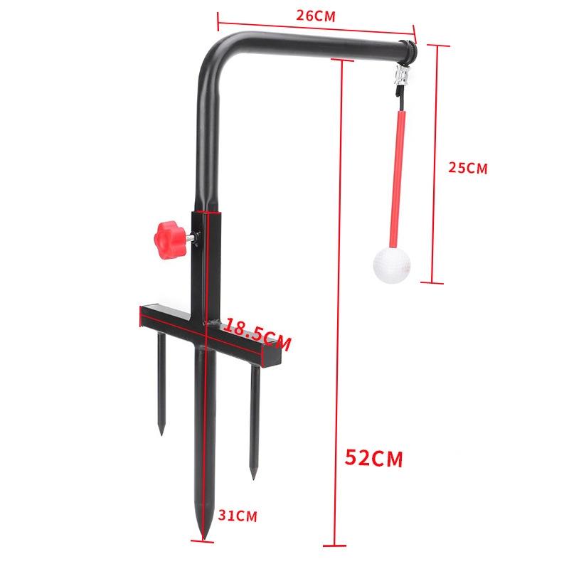Portable Golf Swing Trainer Indoor / Outdoor Black