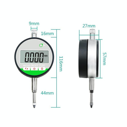 Waterproof Digital Dial Indicator for Stroke Measurement 0-12.7mm