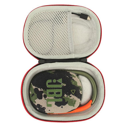 Shockproof Eva Case for Jbl Clip4 Bluetooth Speaker - Black Orange