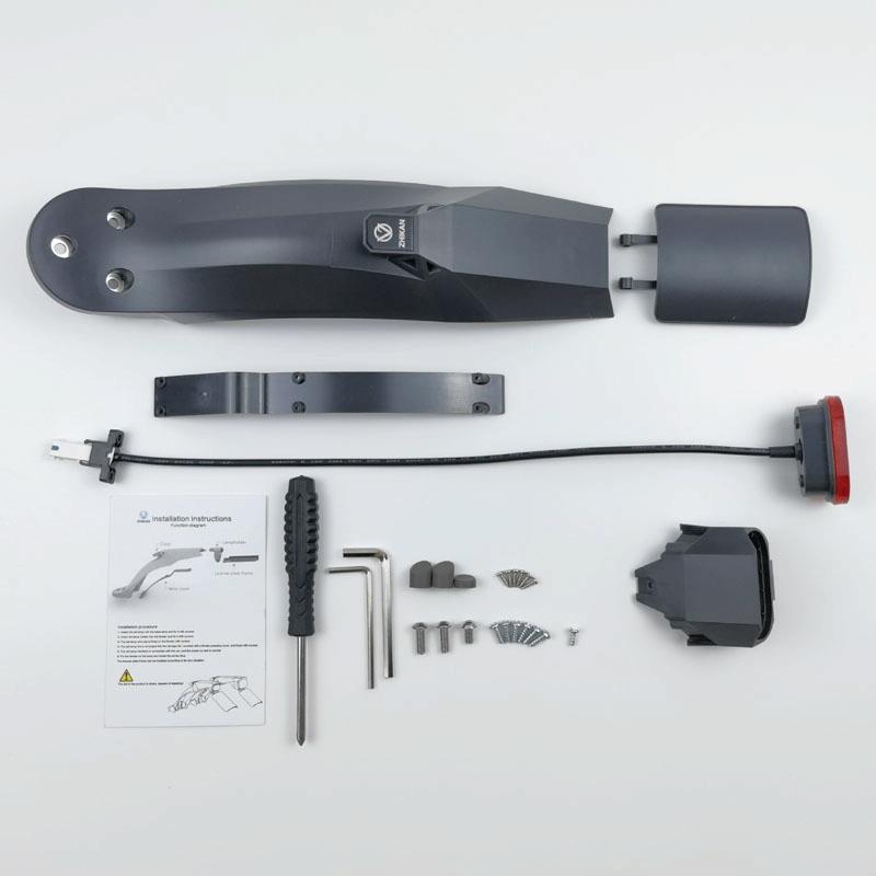 Xiaomi M365 / Pro / Pro2 Scooter Mudguard with Taillight - Black