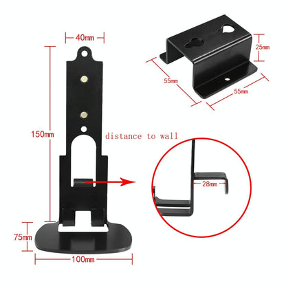 Metal Wall Mount for Wireless Bluetooth Speaker - Black