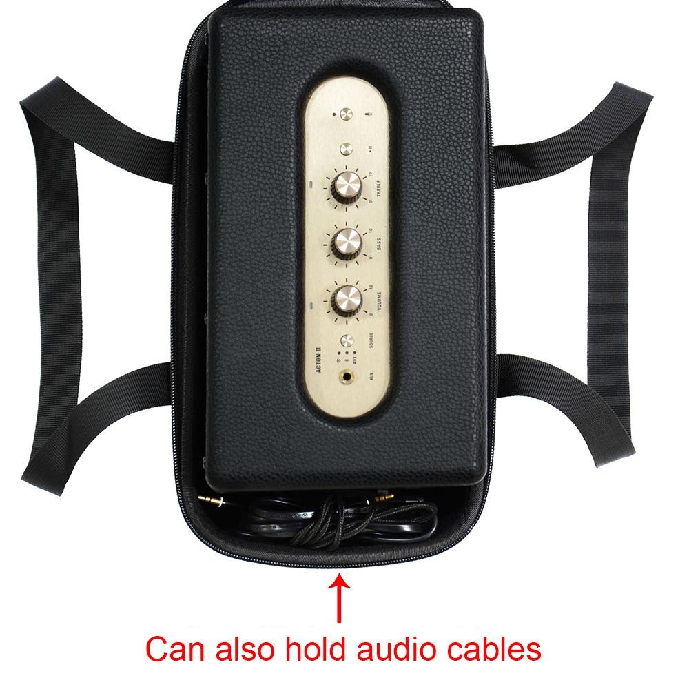 Shockproof Speaker Storage Bag for Marshall Kilburn Ii / Acton Ii - Black