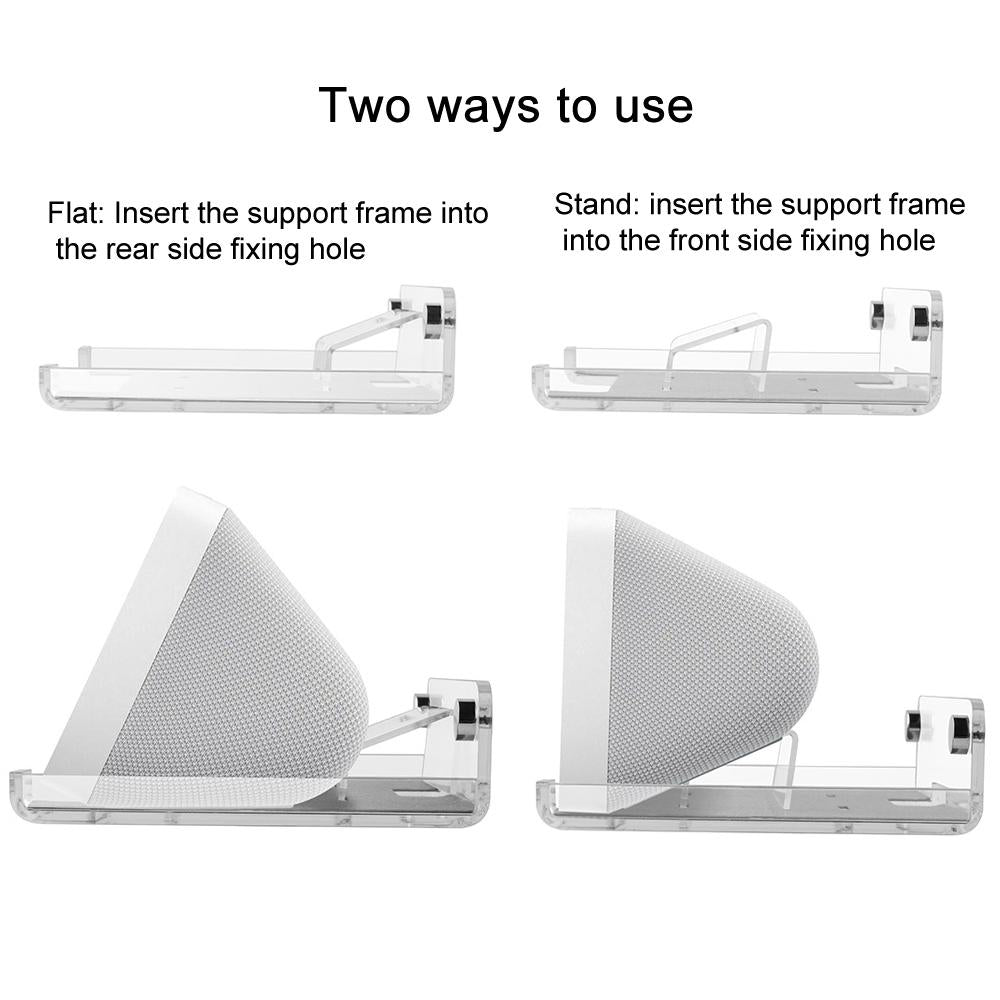 Wall Mount Audio Organizer for Amazon Echo Show 5 - 5.5-inch Transparent
