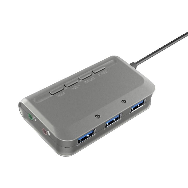 Usb 3.1 Three-Port Hub + 7.1 Voice Changer Sound Card For Ps5 / Ps4 Headset