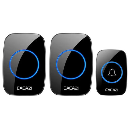 Wireless Waterproof Smart Doorbell - 2 Battery Options - White