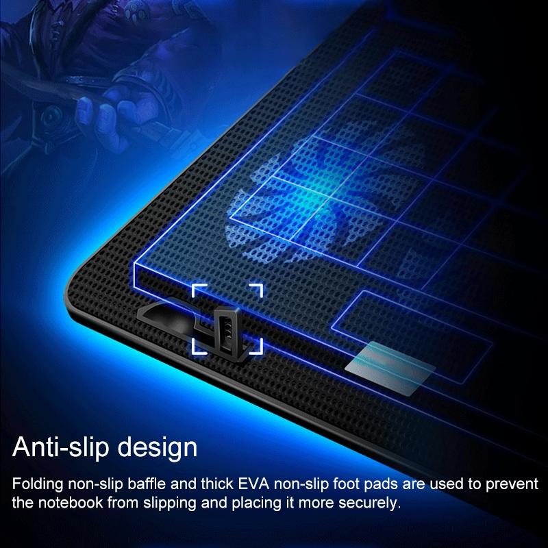 Silent Six-fan Cooling Holder for Notebook Computers - Lvory