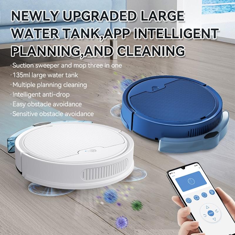 Intelligent Household Sweeping Robot with Path Charging - Max - Black