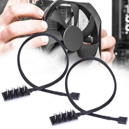 2-Port Pwm Fan Hub For Pc Chassis - A Drag Five