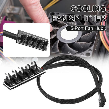 2-Port Pwm Fan Hub For Pc Chassis - A Drag Five