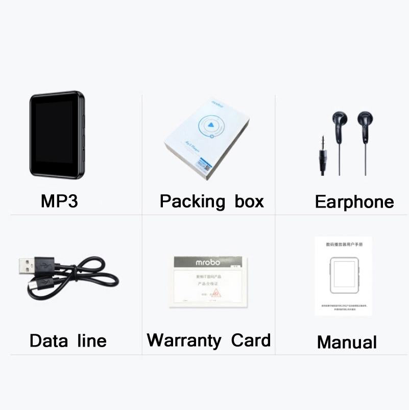 1.77 Inch Touch Mp3 E Book Reader No Bluetooth Compact Design - 4Gb