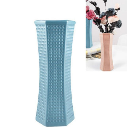 Versatile Plastic Vase for Creative Wet and Dry Flower Arrangements - Milk White