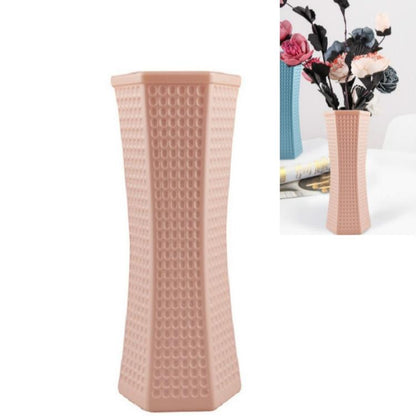 Versatile Plastic Vase for Creative Wet and Dry Flower Arrangements - Milk White