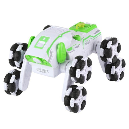 Intelligent 8-wheel Stunt Vehicle with Remote Control - Orange