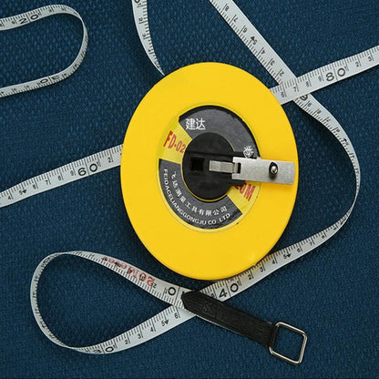 Hand-operated Soft Ruler for Construction Site Measurement - Fiber Leather Tape Measure - 30M