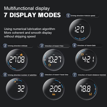 Usb Car Gps Altitude Meter Head Up Display