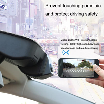 1080p Wifi Hidden Driving Recorder - Single Record Black