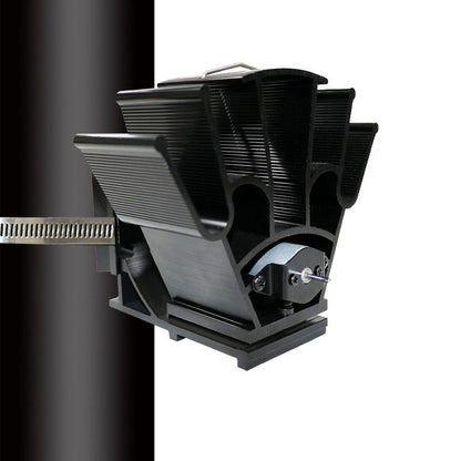 Thermodynamic Wall Mounted Fireplace Fan - no Magnets - Black