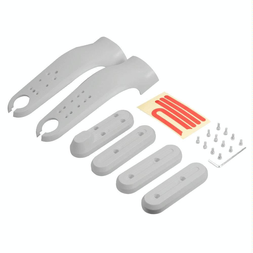 Xiaomi M365 / Pro / 1s Skateboard Front Fork Protection Set with Reflecting Bar - Black